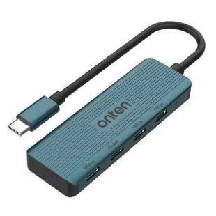 Onten UC620 10Gbps USB-C / Type-C to USB 3.2 Gen2 4 in 1 Multi-function HUB Docking Station, Length:1.5m(Green)