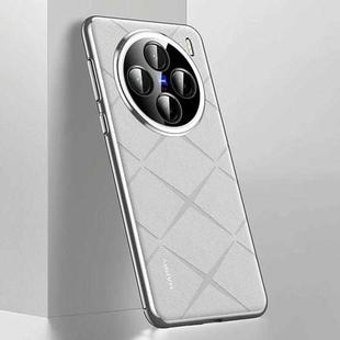 For vivo X200 Plain Leather PC Phone Case(White)