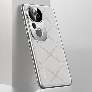 For vivo S20 Pro Plain Leather PC Phone Case(White)