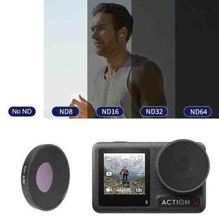 For DJI Osmo Action 4 JUNESTAR Threaded Camera Lens Filter, Filter:ND8