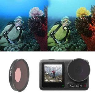 For DJI Osmo Action 4 JUNESTAR Threaded Camera Lens Filter, Filter:Pink Diving Filter