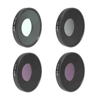 For DJI Osmo Action 4 JUNESTAR Threaded Camera Lens Filter, Filter:4 in 1 UV CPL ND16 ND32