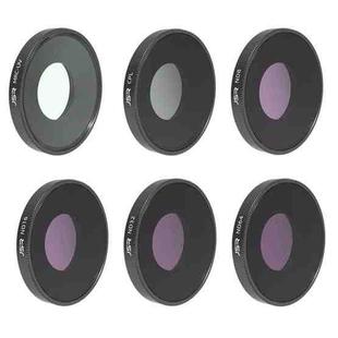 For DJI Osmo Action 4 JUNESTAR Threaded Camera Lens Filter, Filter:6 in 1 ND8-64 UV CPL