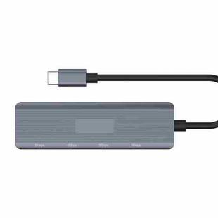 Onten UC621 5Gbps USB-C / Type-C to USB 3.2 Gen1 4 in 1 Multi-function HUB Docking Station, Length:1.5m(Grey)