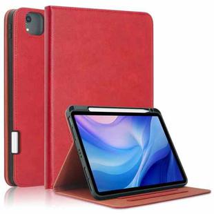 For iPad Air 11 2024 / Pro 11 2022 Front Stand Smart TPU Leather Tablet Case(Red)