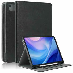 For iPad Air 13 2024 Front Stand Smart TPU Leather Tablet Case(Black)