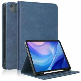 For iPad Air 13 2024 Front Stand Smart TPU Leather Tablet Case(Dark Blue)