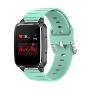 For Xiaomi Haylou Smart Watch LS01 / Smart Watch 2 LS02 Silicone Watch Band, Size: 19mm(Teal)