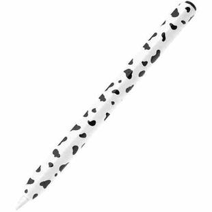 For Apple Pencil USB-C Cow Pattern Stylus Silicone Protective Cover(Black)