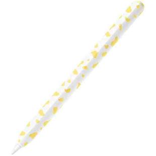 For Apple Pencil USB-C Cow Pattern Stylus Silicone Protective Cover(Yellow)