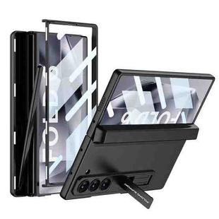 For Samsung Galaxy Z Fold6 GKK Integrated Magnetic Full Coverage Flip Phone Case with Pen Box, Not Included Pen(Black)