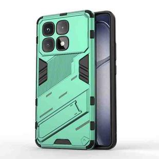 For Redmi K70 Ultra Global Punk Armor 2 in 1 PC + TPU Phone Case with Holder(Green)