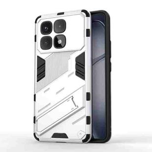 For Redmi K70 Ultra Global Punk Armor 2 in 1 PC + TPU Phone Case with Holder(White)