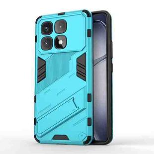 For Redmi K70 Ultra Global Punk Armor 2 in 1 PC + TPU Phone Case with Holder(Blue)