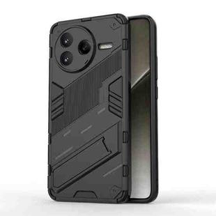 For Redmi K80 Punk Armor 2 in 1 PC + TPU Phone Case with Holder(Black)