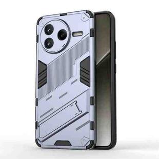 For Redmi K80 Punk Armor 2 in 1 PC + TPU Phone Case with Holder(Grey)