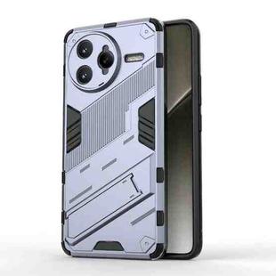 For Redmi K80 Pro Punk Armor 2 in 1 PC + TPU Phone Case with Holder(Grey)