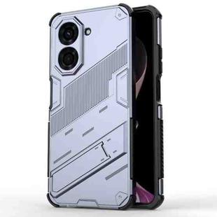 For Redmi A5 4G 171.1mm / Poco C71 Punk Armor 2 in 1 PC + TPU Phone Case with Holder(Grey)