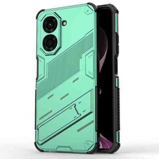 For Redmi A5 4G 171.1mm / Poco C71 Punk Armor 2 in 1 PC + TPU Phone Case with Holder(Green)