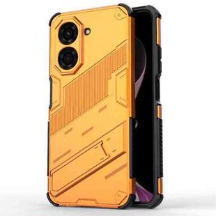 For Redmi A5 4G 171.1mm / Poco C71 Punk Armor 2 in 1 PC + TPU Phone Case with Holder(Orange)