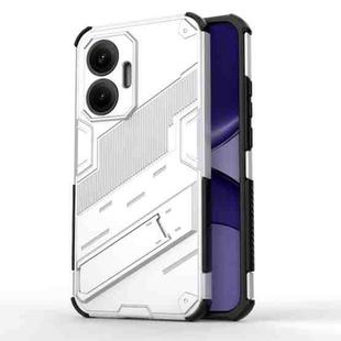 For Redmi Turbo 4 Pro Punk Armor 2 in 1 PC + TPU Phone Case with Holder(White)