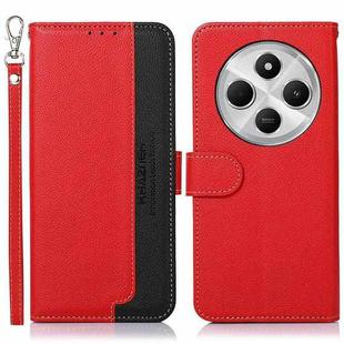 For Redmi 14C 4G KHAZNEH Litchi Texture Leather RFID Phone Case(Red)