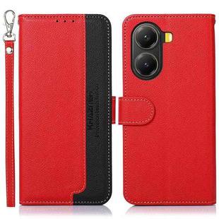 For Redmi Turbo 4 KHAZNEH Litchi Texture Leather RFID Phone Case(Red)