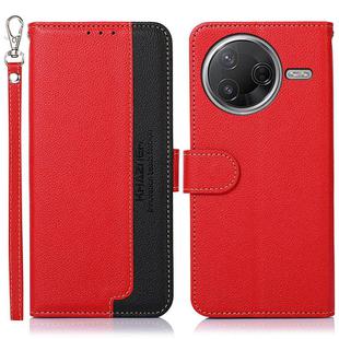 For Redmi K80 / K80 Pro KHAZNEH Litchi Texture Leather RFID Phone Case(Red)