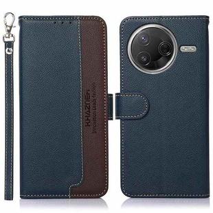 For Redmi K80 / K80 Pro KHAZNEH Litchi Texture Leather RFID Phone Case(Blue)