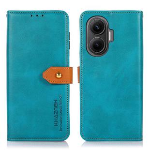 For Redmi Turbo 4 Pro KHAZNEH Cowhide Texture Flip Leather Phone Case(Blue)