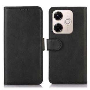 For Redmi 13X Cow Texture Leather Phone Case(Black)