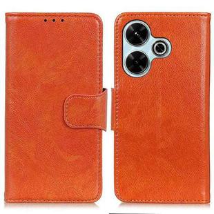 For Xiaomi Redmi 13 4G Nappa Texture Horizontal Flip Leather Phone Case(Orange)