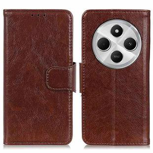 For Redmi 14C 4G Nappa Texture Horizontal Flip Leather Phone Case(Brown)