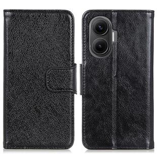 For Redmi Turbo 4 Pro Nappa Texture Horizontal Flip Leather Phone Case(Black)