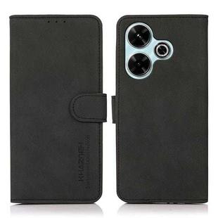 For Xiaomi Redmi 13 4G KHAZNEH Matte Texture Leather Phone Case(Black)