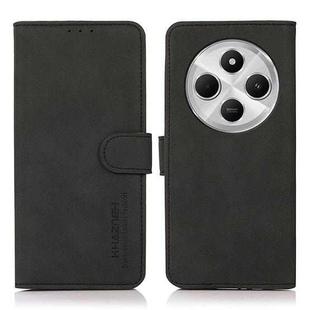 For Redmi 14C 4G KHAZNEH Matte Texture Leather Phone Case(Black)