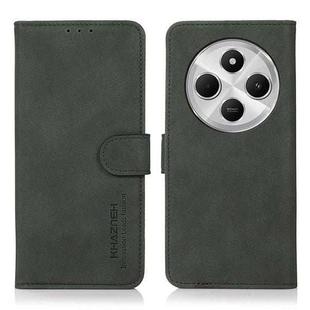 For Redmi 14C 4G KHAZNEH Matte Texture Leather Phone Case(Green)