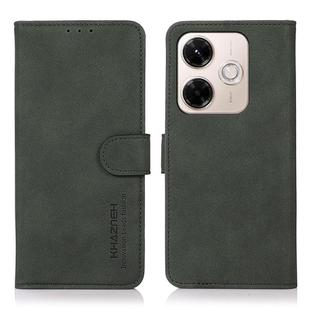 For Redmi 13x KHAZNEH Matte Texture Leather Phone Case(Green)