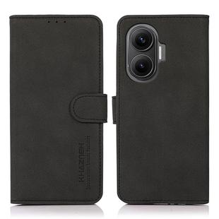 For Redmi Turbo 4 Pro KHAZNEH Matte Texture Leather Phone Case(Black)