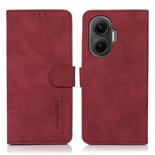 For Redmi Turbo 4 Pro KHAZNEH Matte Texture Leather Phone Case(Red)
