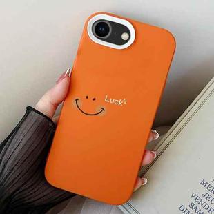 For iPhone 7 / 8 / SE 2022 Smile Face PC Hybrid TPU Phone Case(Orange)