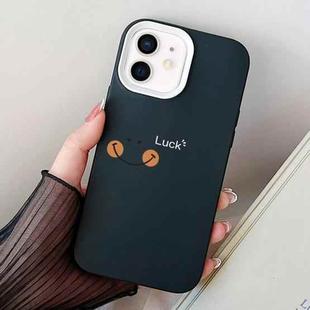 For iPhone 11 Smile Face PC Hybrid TPU Phone Case(Black)