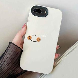 For iPhone 7 Plus / 8 Plus Smile Face PC Hybrid TPU Phone Case(White)