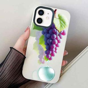 For iPhone 11 Grape Pattern PC Hybrid TPU Phone Case(White)