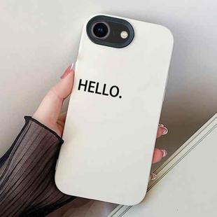 For iPhone 7 / 8 / SE 2022 HELLO Word PC Hybrid TPU Phone Case(White)
