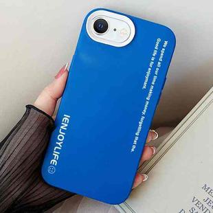 For iPhone 7 / 8 / SE 2022 Simple Words PC Hybrid TPU Phone Case(Blue)