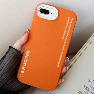 For iPhone 7 Plus / 8 Plus Simple Words PC Hybrid TPU Phone Case(Orange)