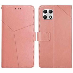 For T-Mobile REVVL 7 5G Y-shaped Pattern Flip Leather Phone Case(Pink)