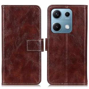 For Redmi Note 14S 4G Retro Crazy Horse Texture Leather Phone Case(Brown)