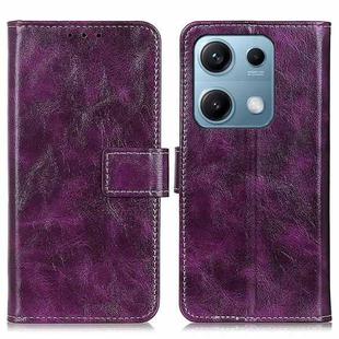 For Redmi Note 14S 4G Retro Crazy Horse Texture Leather Phone Case(Purple)